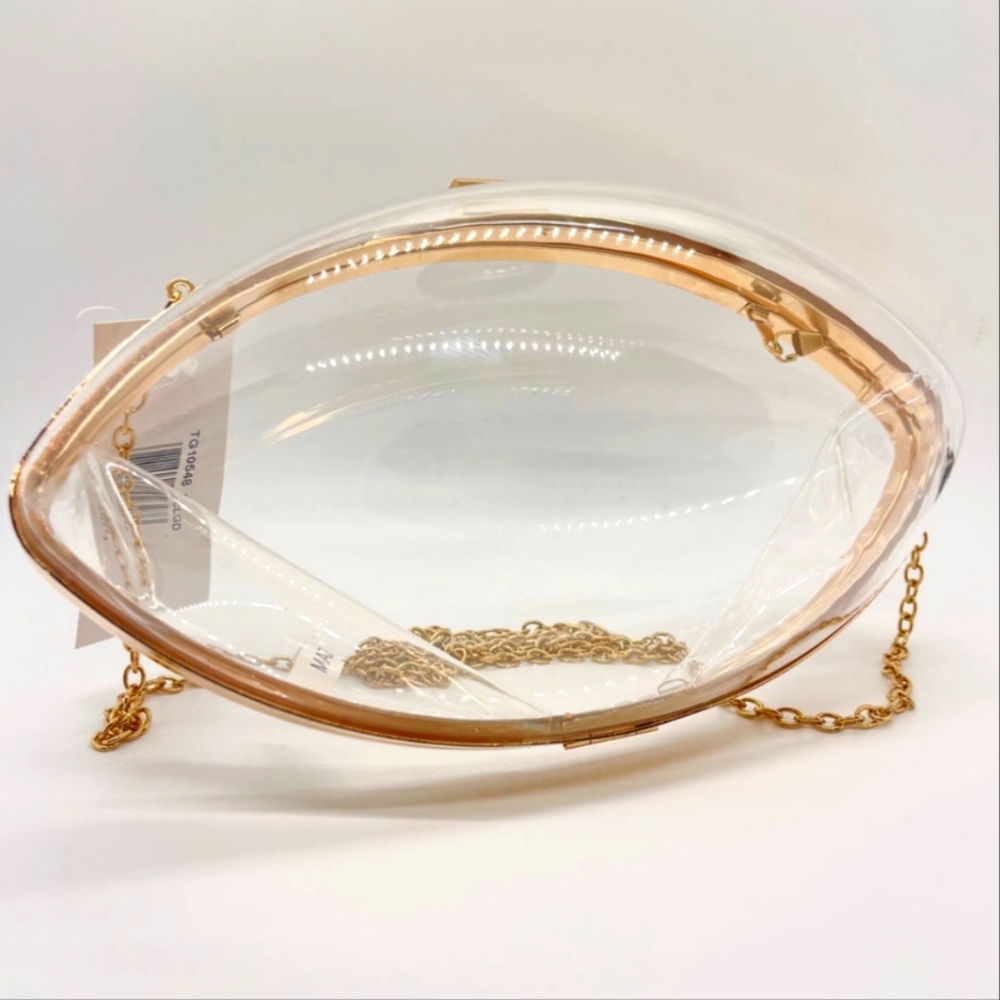 Clear Stadium Football Shaped Purse